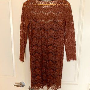 Madewell Broadway & Broome Rose Lace Mini Dress